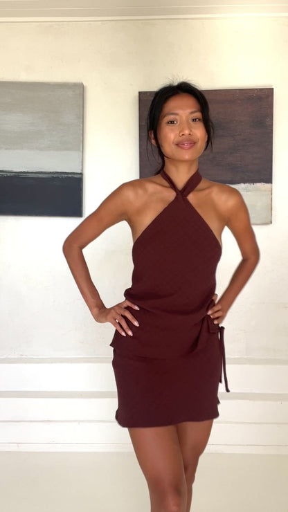 Luna Set in Mahogany