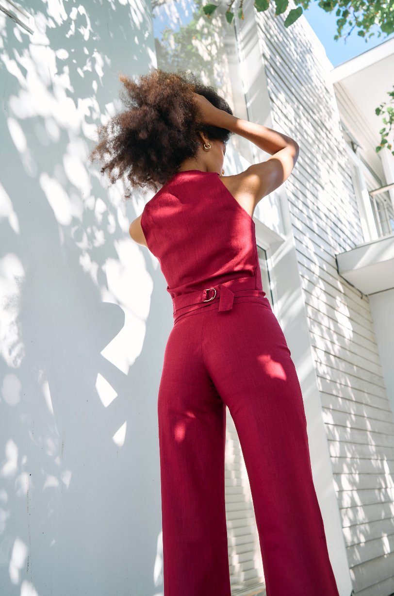 Rasberry Linen Suit 02 - Alchemy London