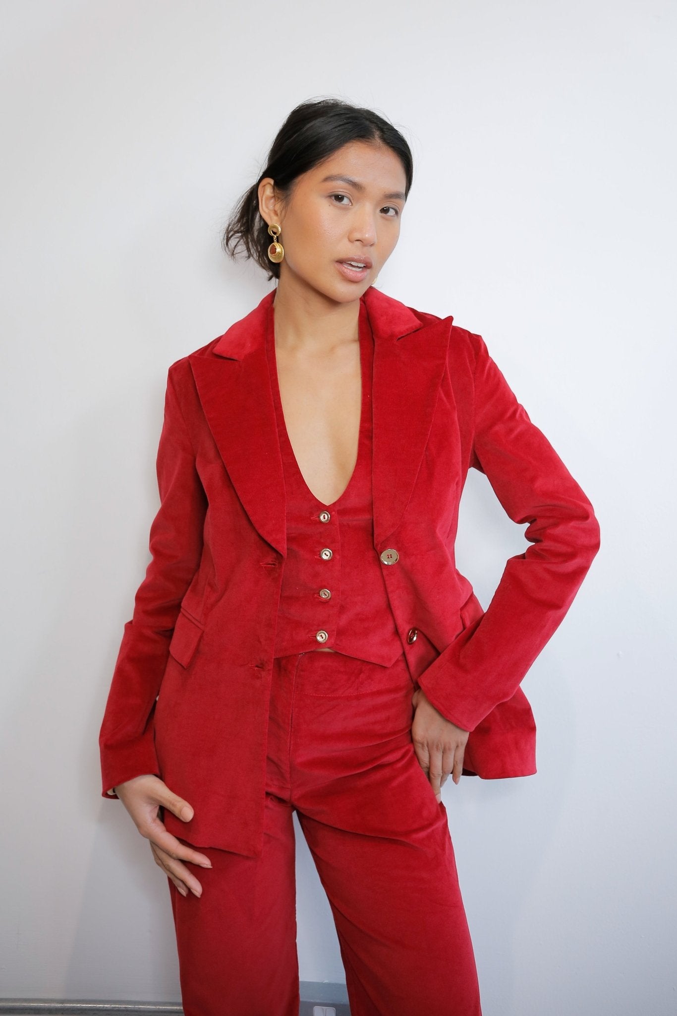 Red Velvet Suit - Alchemy London