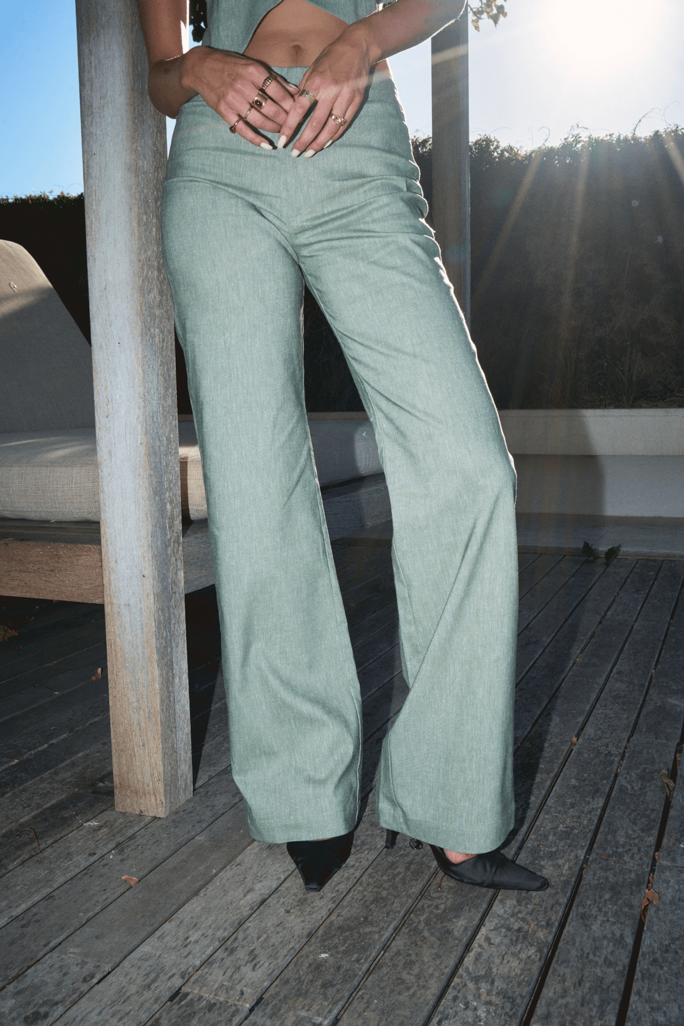 Sage Linen Suit - Alchemy London