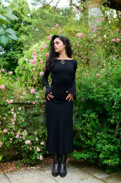 Sirena Dress in Black - Alchemy London