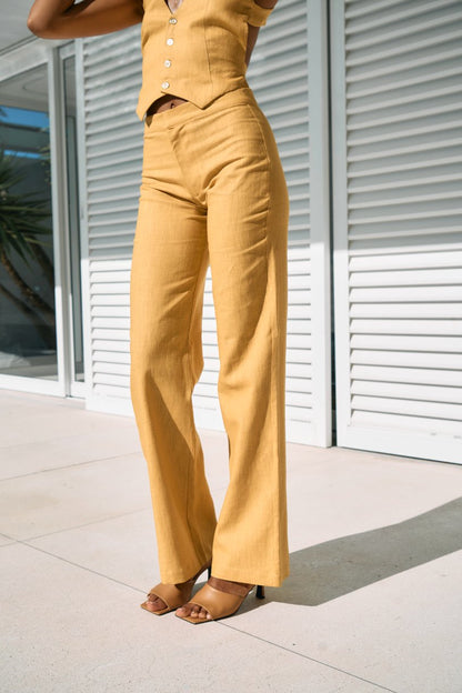 Yellow Linen Suit - Alchemy London