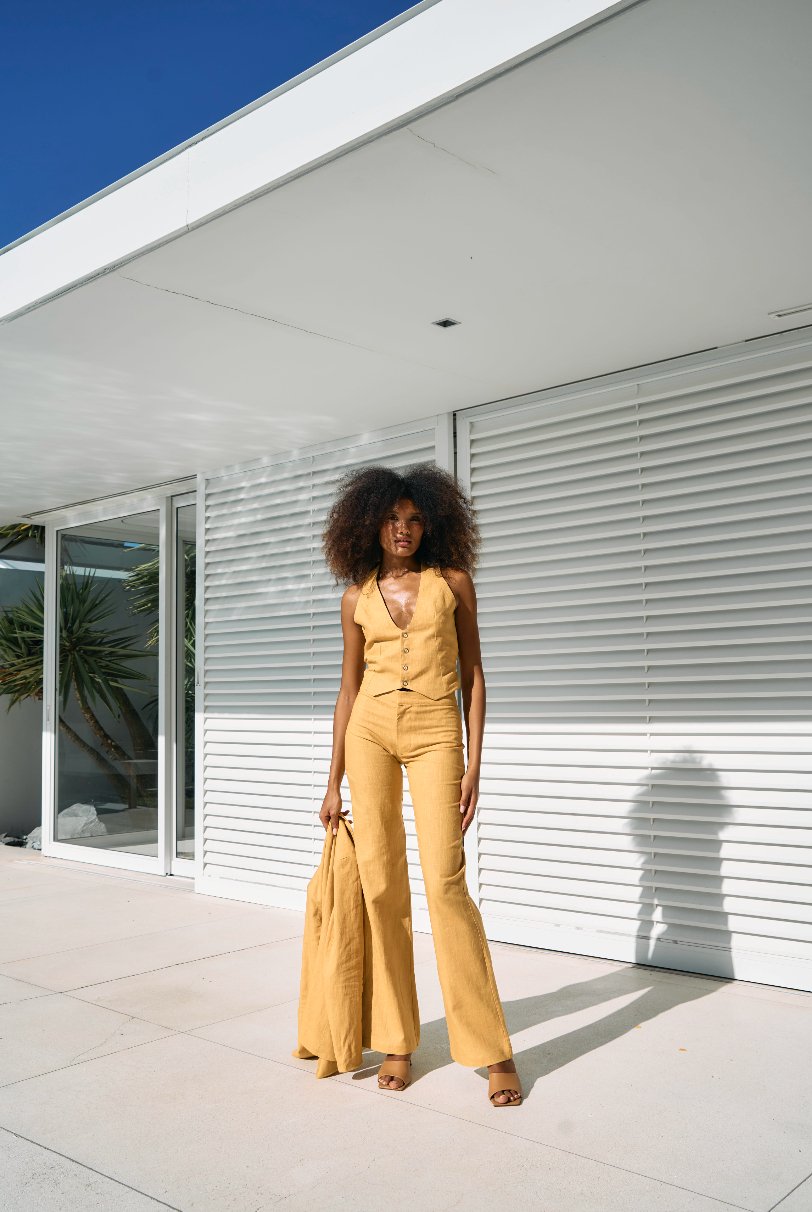 Yellow Linen Suit - Alchemy London