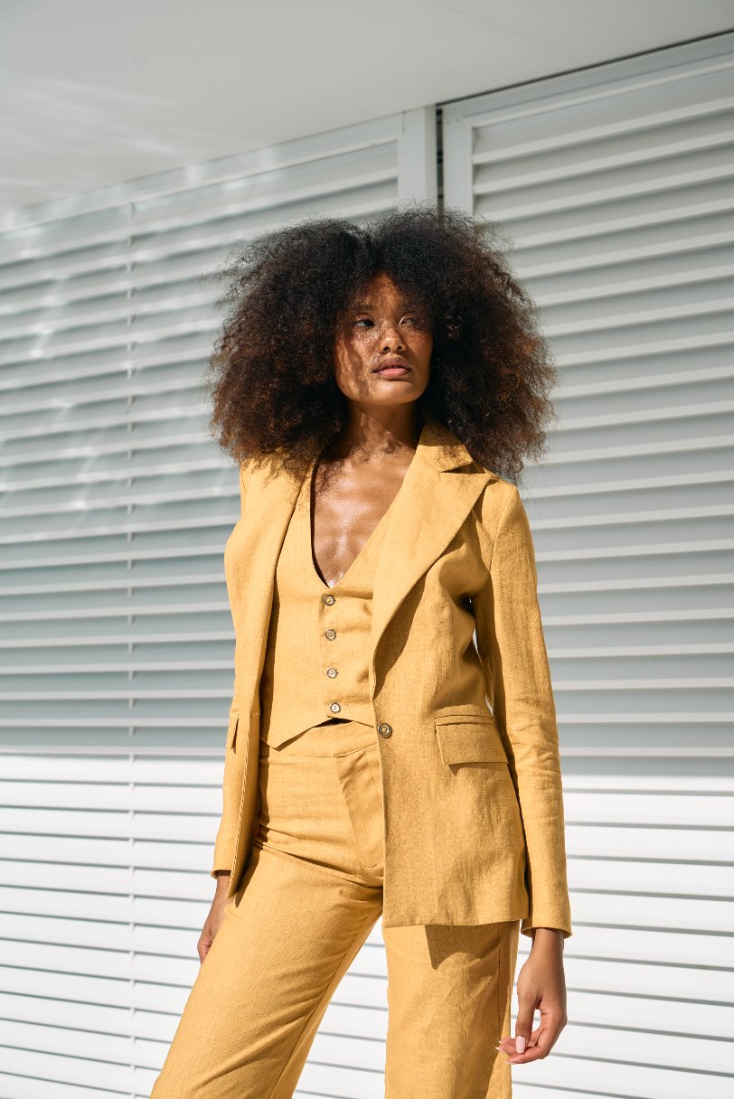 Yellow Linen Suit - Alchemy London