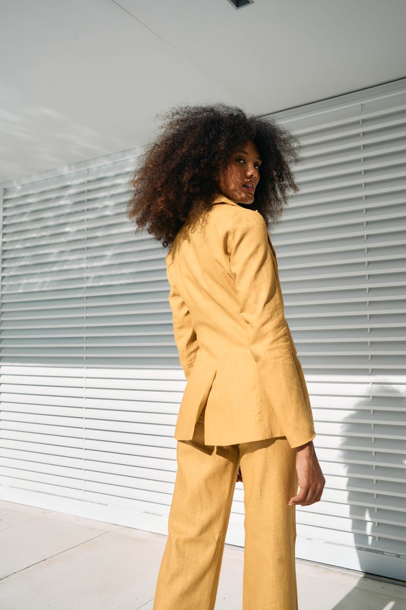 Yellow Linen Suit - Alchemy London